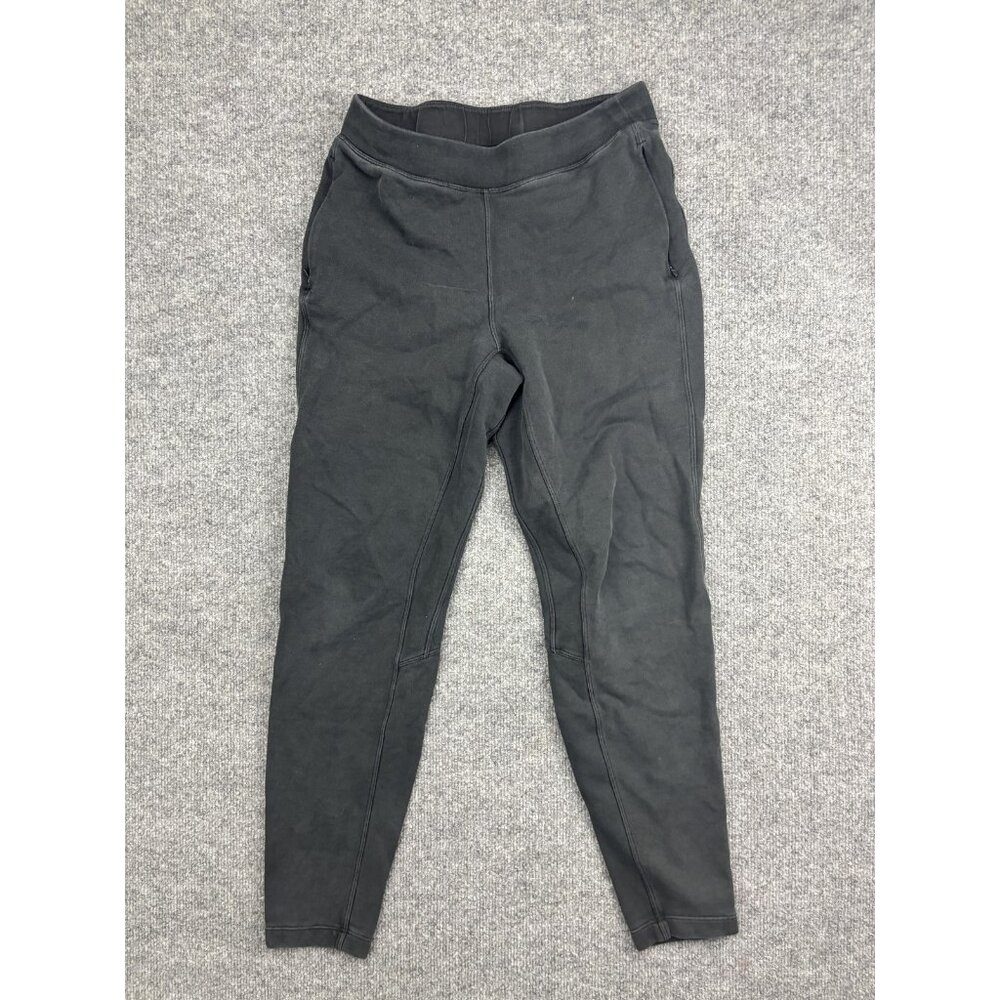 Lululemon Pants Womens 4 Black Jogger High Rise Zip Pockets Tapered Leg Athletic
